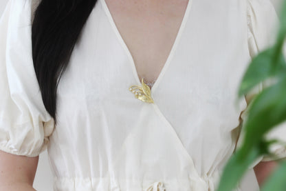 Blooming Lily of the Valley Brooch