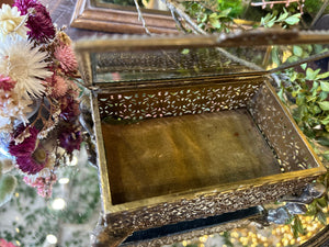 Antique Filigree Angel Wing Jewelry Box