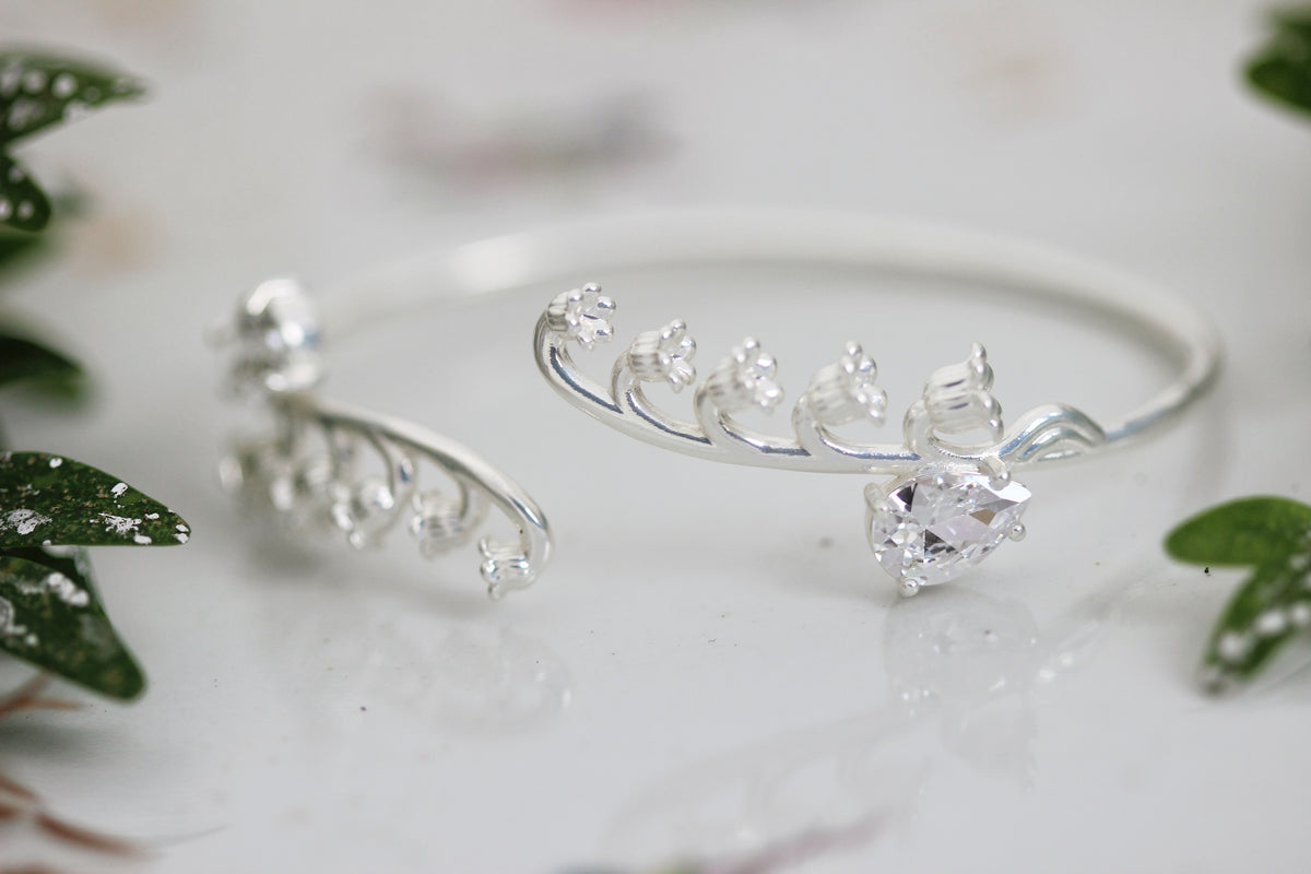 Crystal Lily of the Valley Bracelet