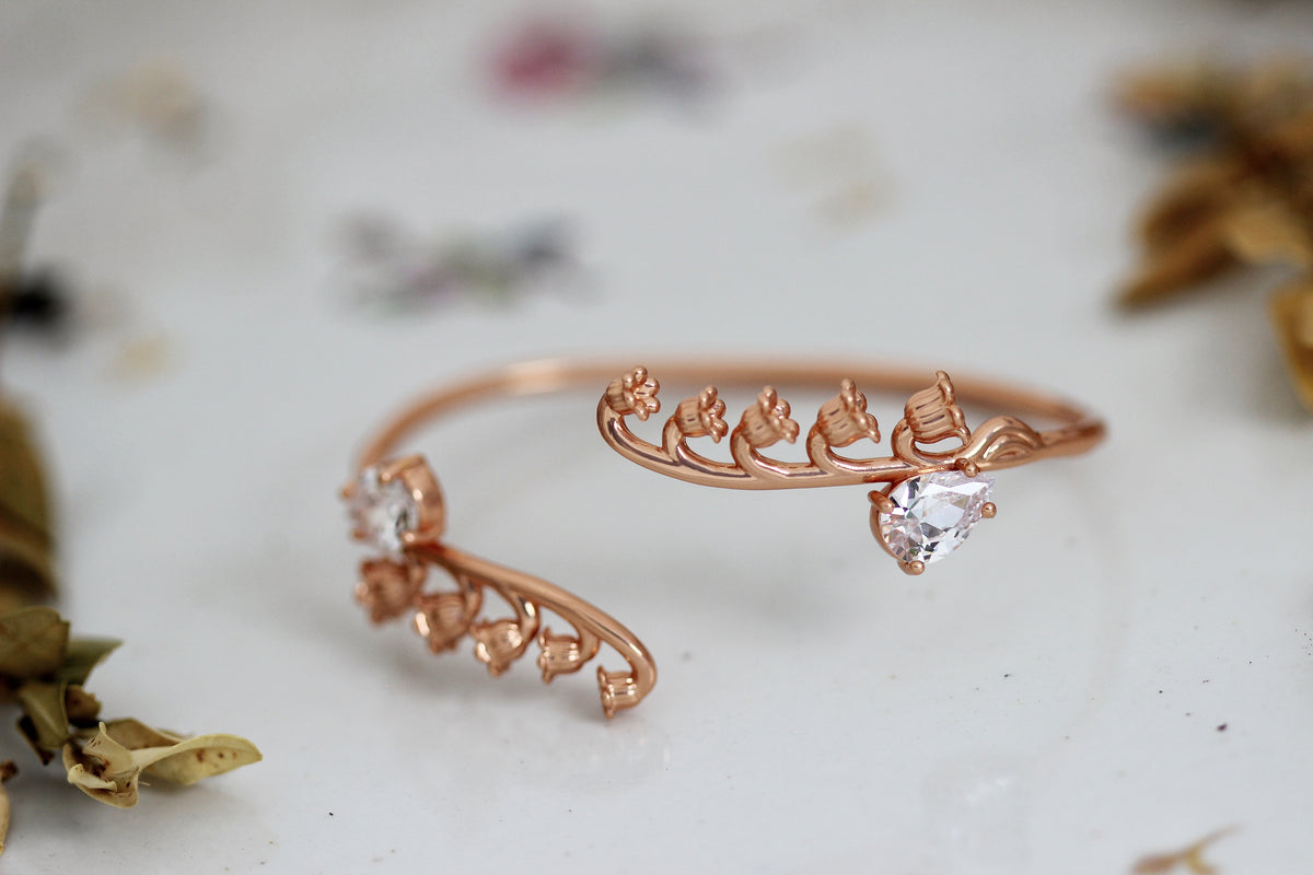 Crystal Lily of the Valley Bracelet