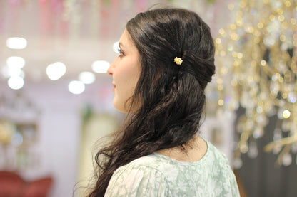 Baby Emerald Owl Hair Prong