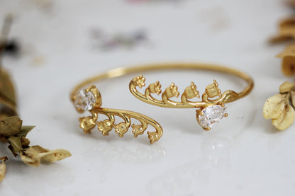 Crystal Lily of the Valley Bracelet
