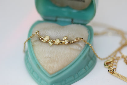 Petite Ginkgo Leaves Necklace