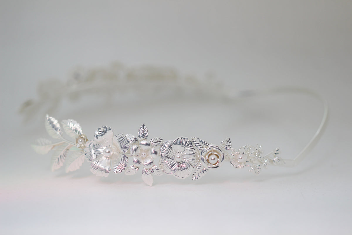 Royal Bloom Floral Goddess Crown