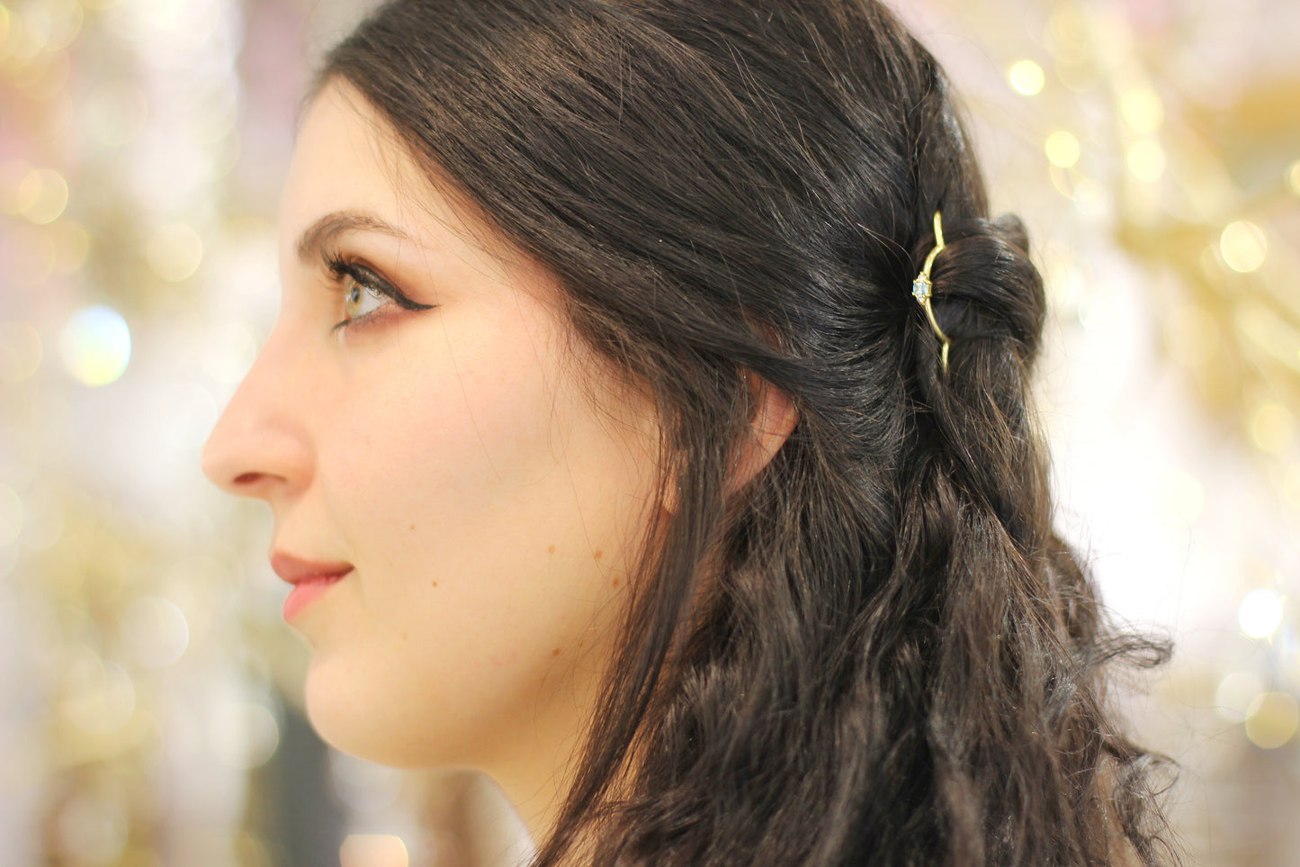 Sky Blue Sparkle Hair Pin