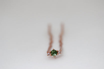 Mini Sage Sparkle Hair Pin
