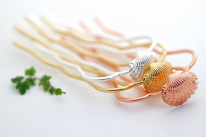 Clam Seashell Hair Pin