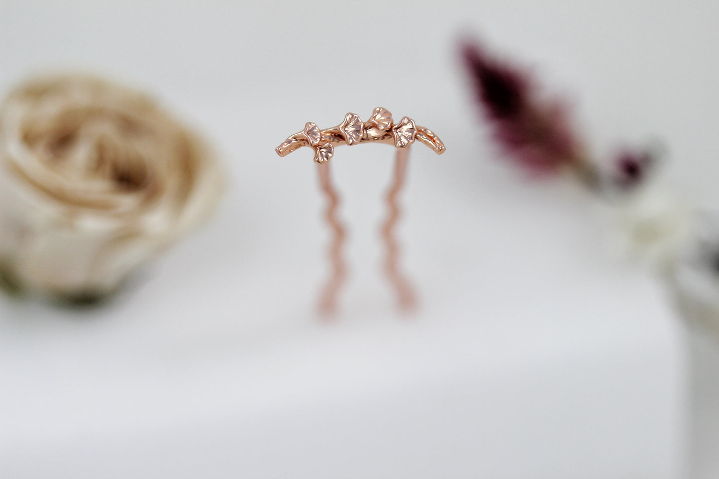 Mini Ginkgo Leaves Hair Prong