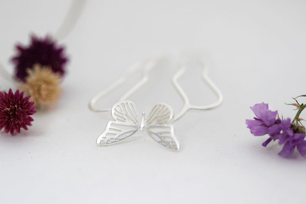 Spring Butterfly Hair Prong