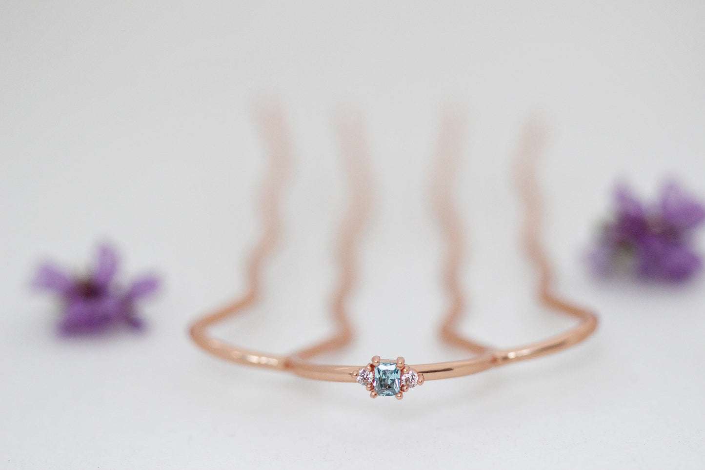 Sky Blue Sparkle Hair Pin