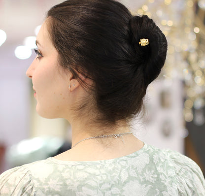 Baby Emerald Owl Hair Prong