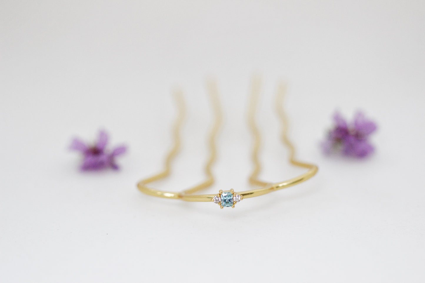 Sky Blue Sparkle Hair Pin