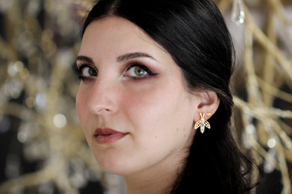 Crystal Bee Earrings
