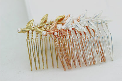 Mini Twigs & Pearls Hair Comb