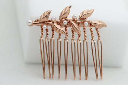Mini Twigs & Pearls Hair Comb