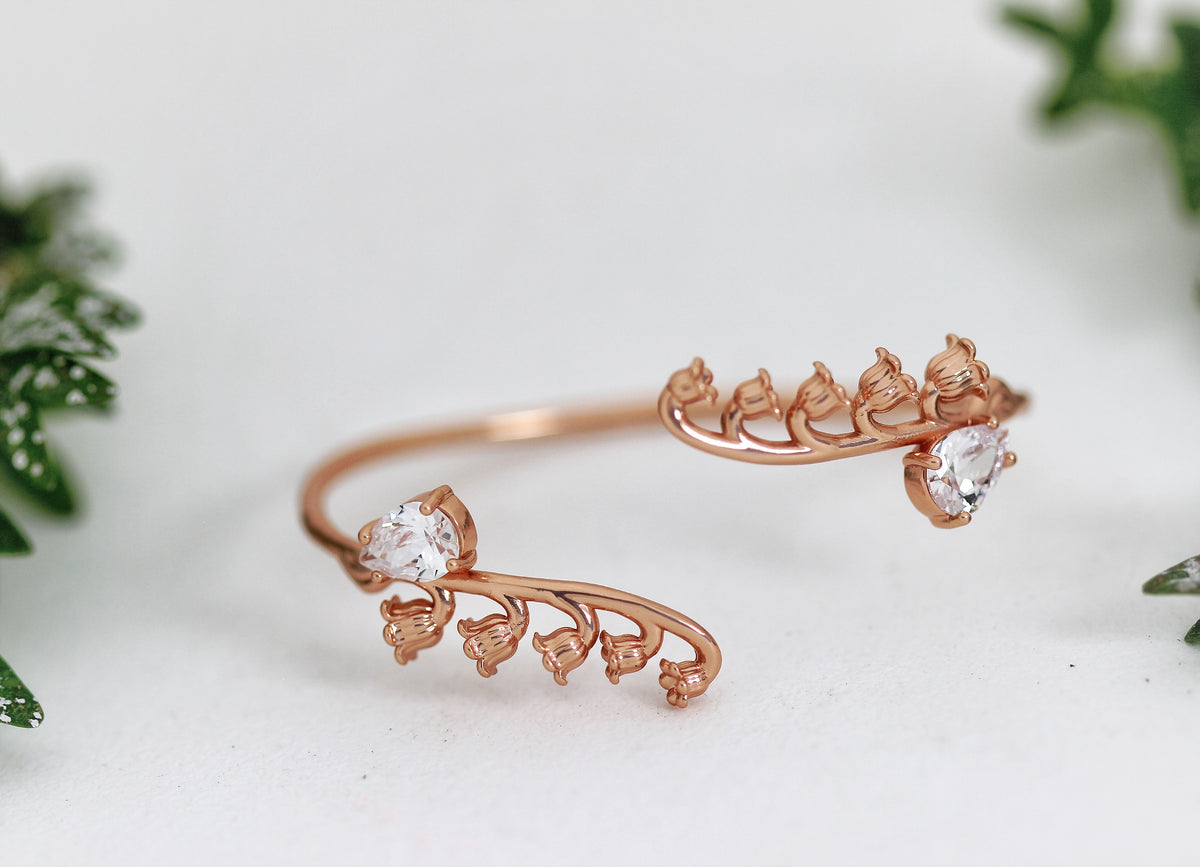 Crystal Lily of the Valley Bracelet