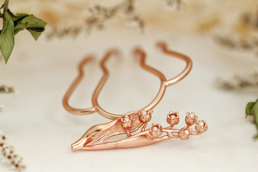 Blossoming Lily of the Valley Hair Prong