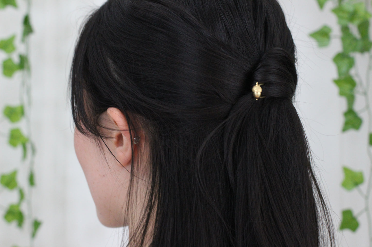 Mini Acorn Hair Pin
