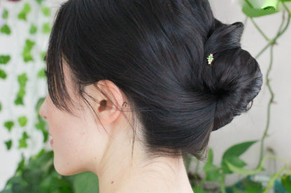 Mini Sage Sparkle Hair Pin