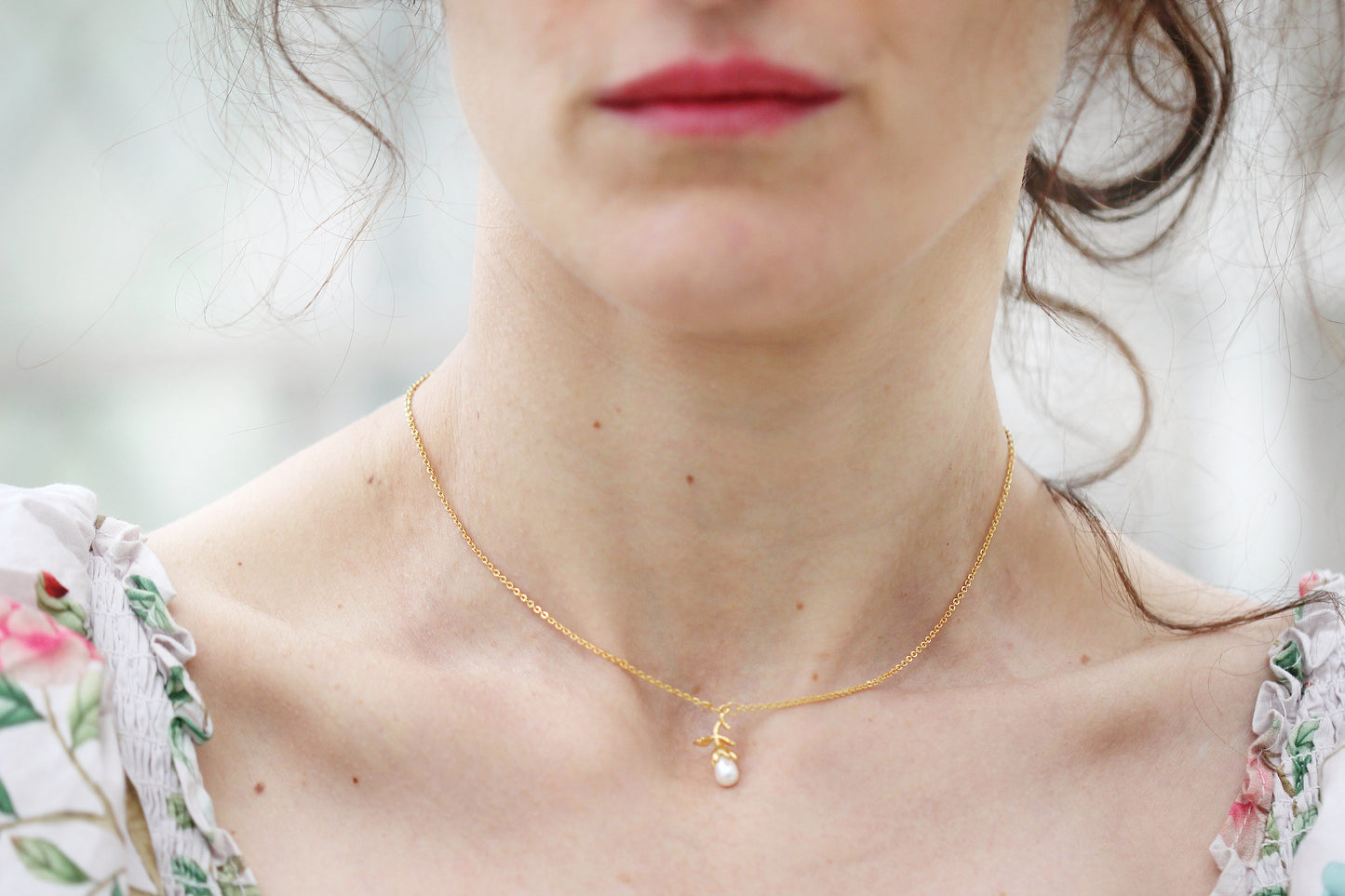 Petite Wild Rose Necklace