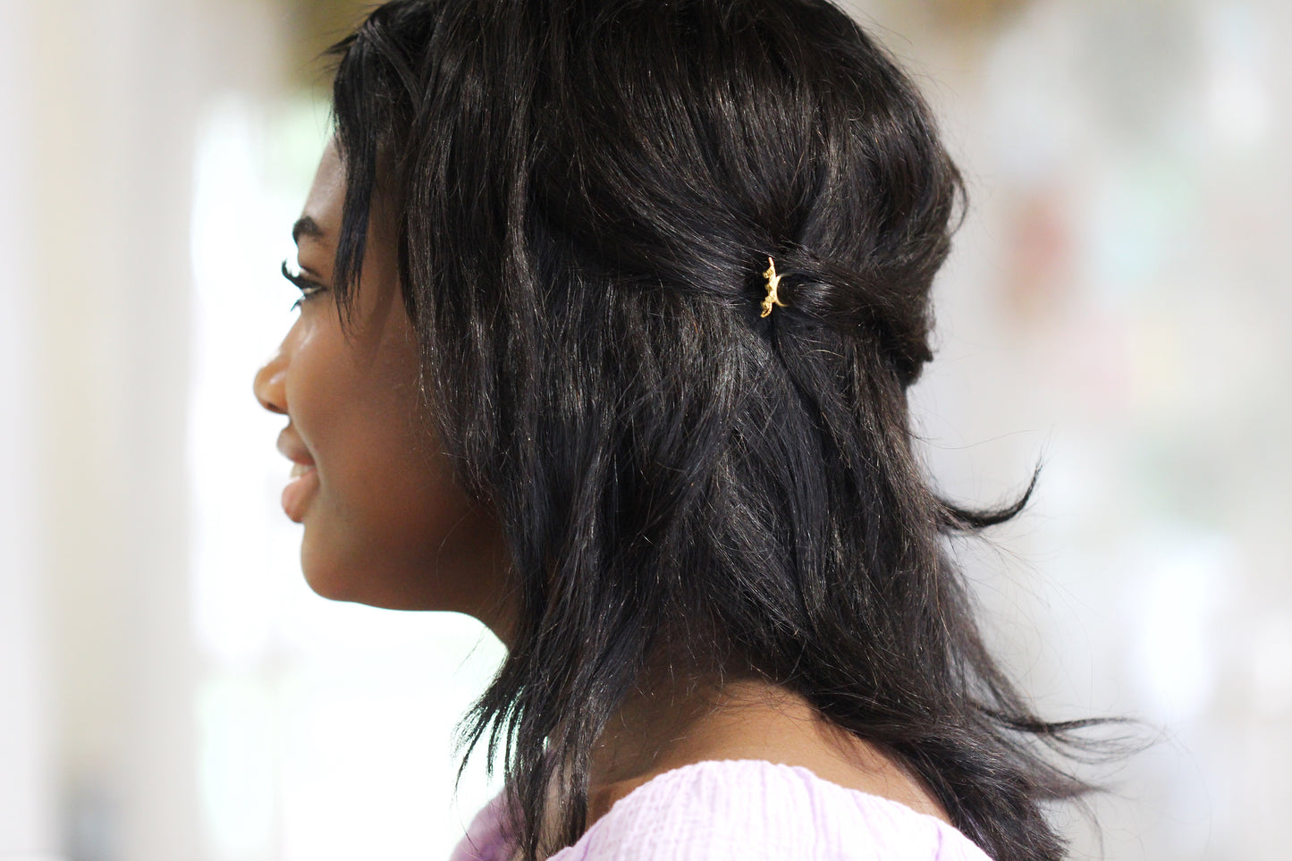 Mini Ginkgo Leaves Hair Prong