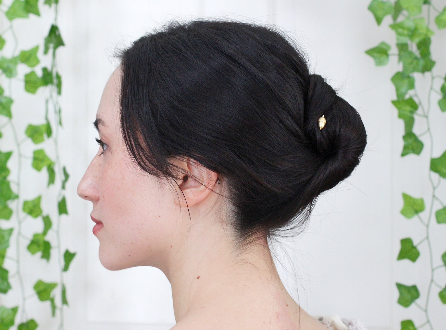 Mini Acorn Hair Pin