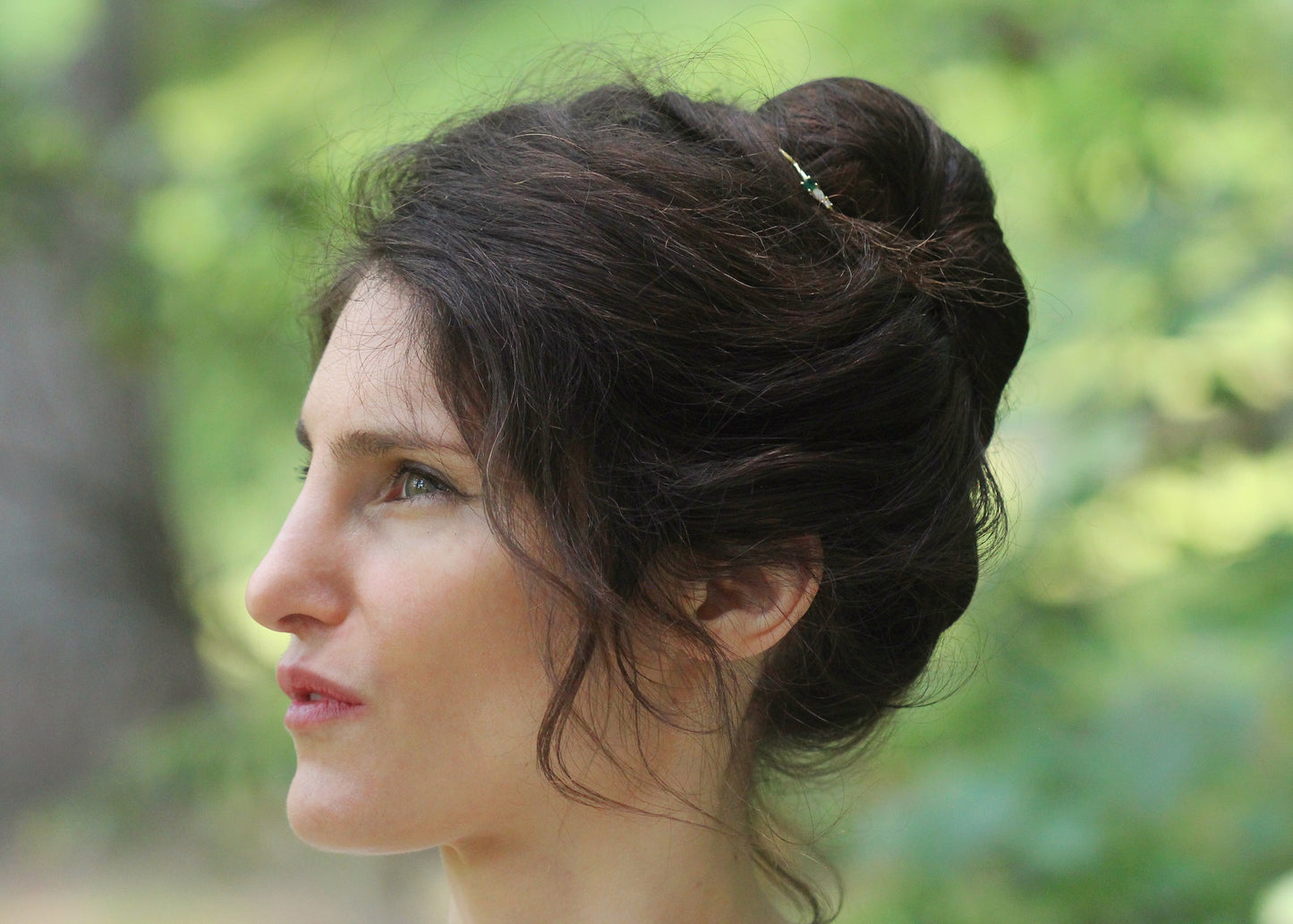 Opal Emerald Dream Hair Pin