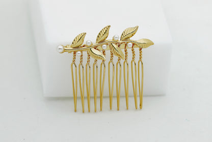 Mini Twigs & Pearls Hair Comb