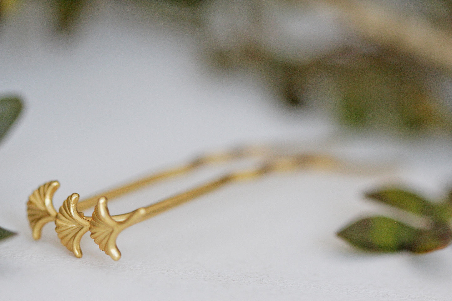Preorder * Small Ginkgo Leaves Hair Prong