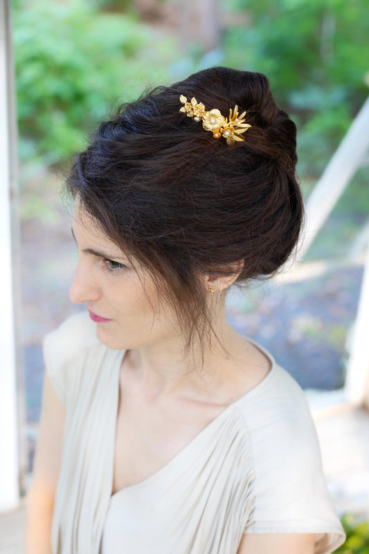 Royal Bloom Floral Hair Prong