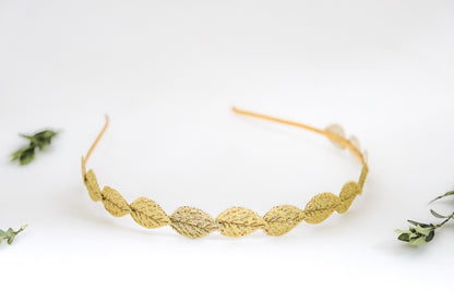 Small Fabric Leaf Headband