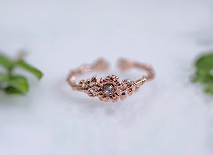 Entwined Floral Branch Ring / size 6