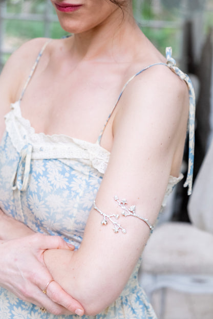 Magnolia Branch Floral Arm Band