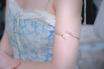 Rustic Branch w/ Crystals Arm Band