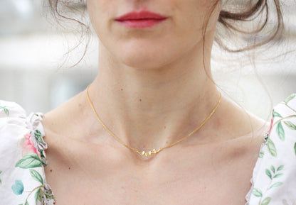 Petite Ginkgo Leaves Necklace