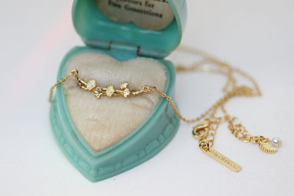 Petite Ginkgo Leaves Necklace