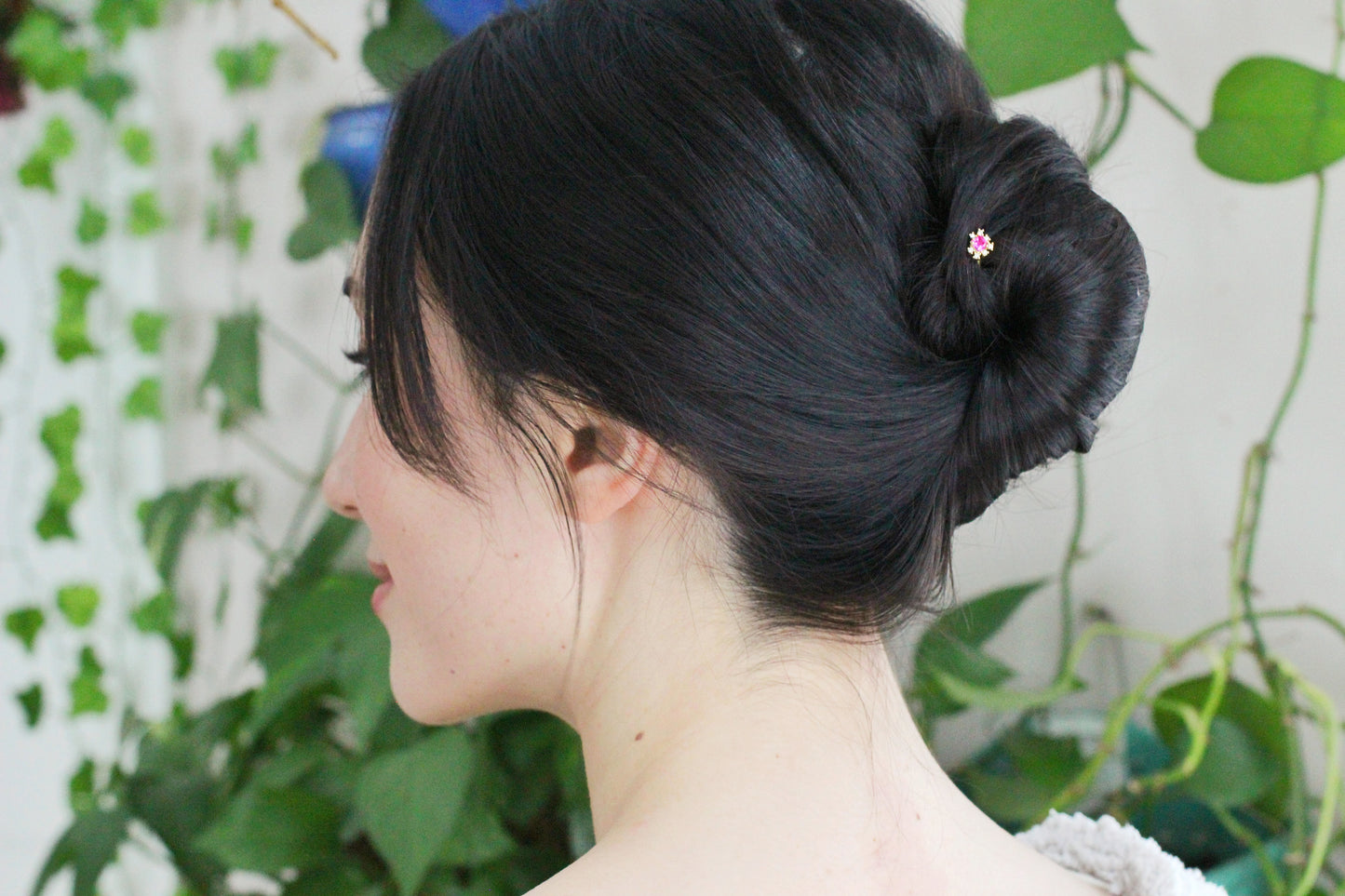 Mini Pink Sparkle Hair Pin