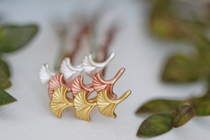 Preorder * Small Ginkgo Leaves Hair Prong