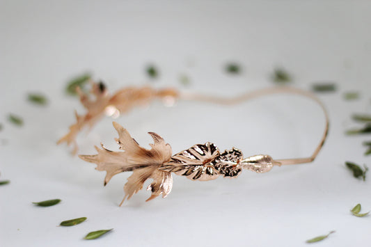 Royal Oak Leaves Goddess Crown