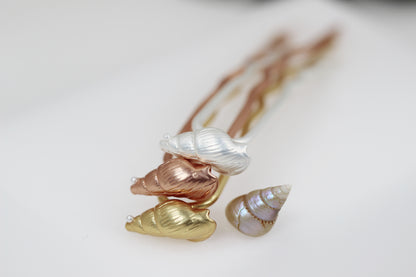 Baby Conch Sea Shell Hair Pin