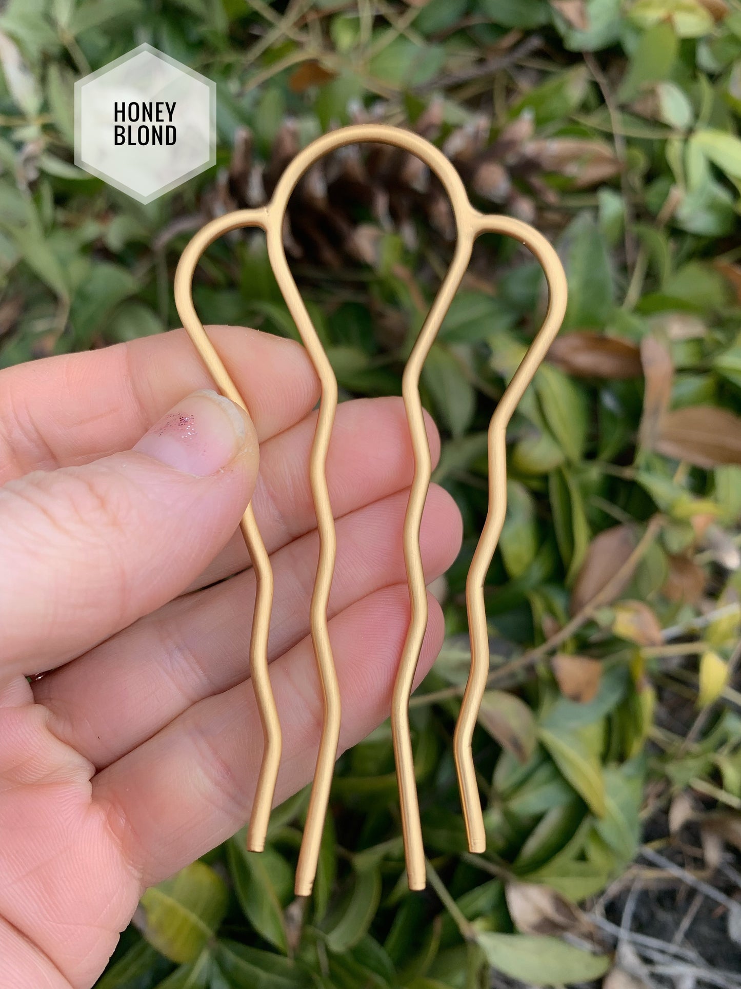 Four Teeth Plain Hair Prong / Pin