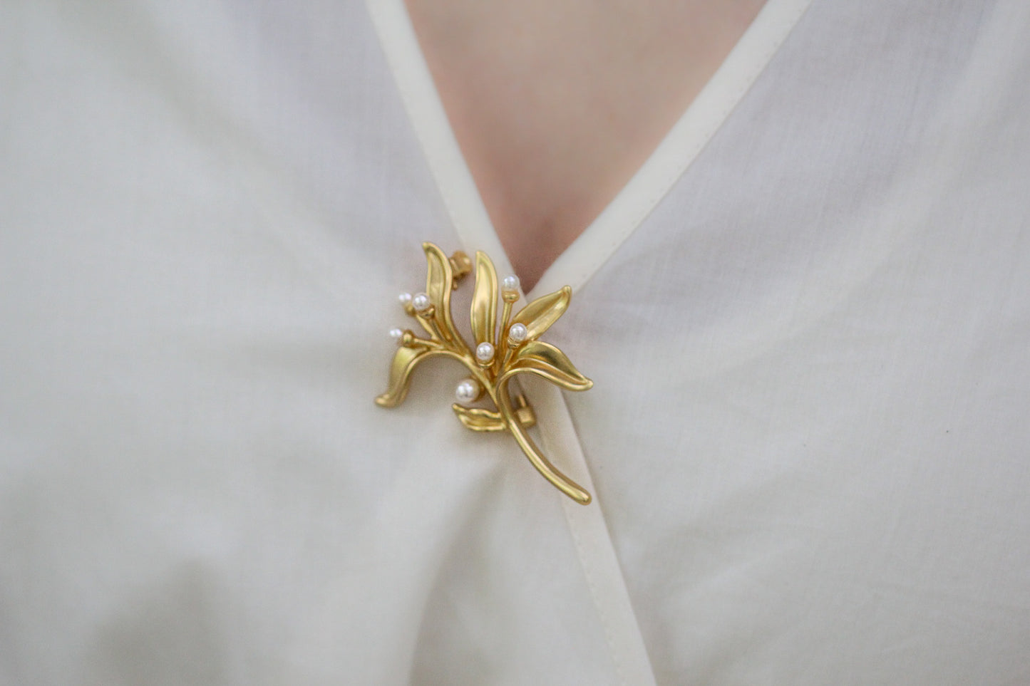 Made to Order* Pearls Bouquet Brooch