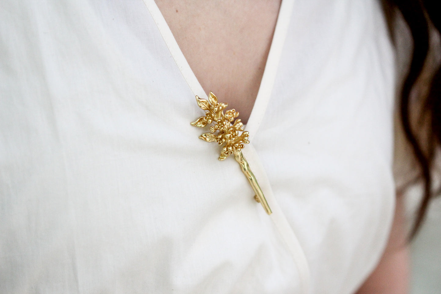 Lilac Floral Brooch