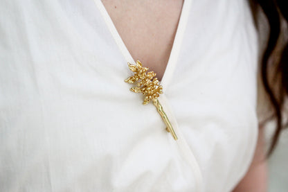 Lilac Floral Brooch
