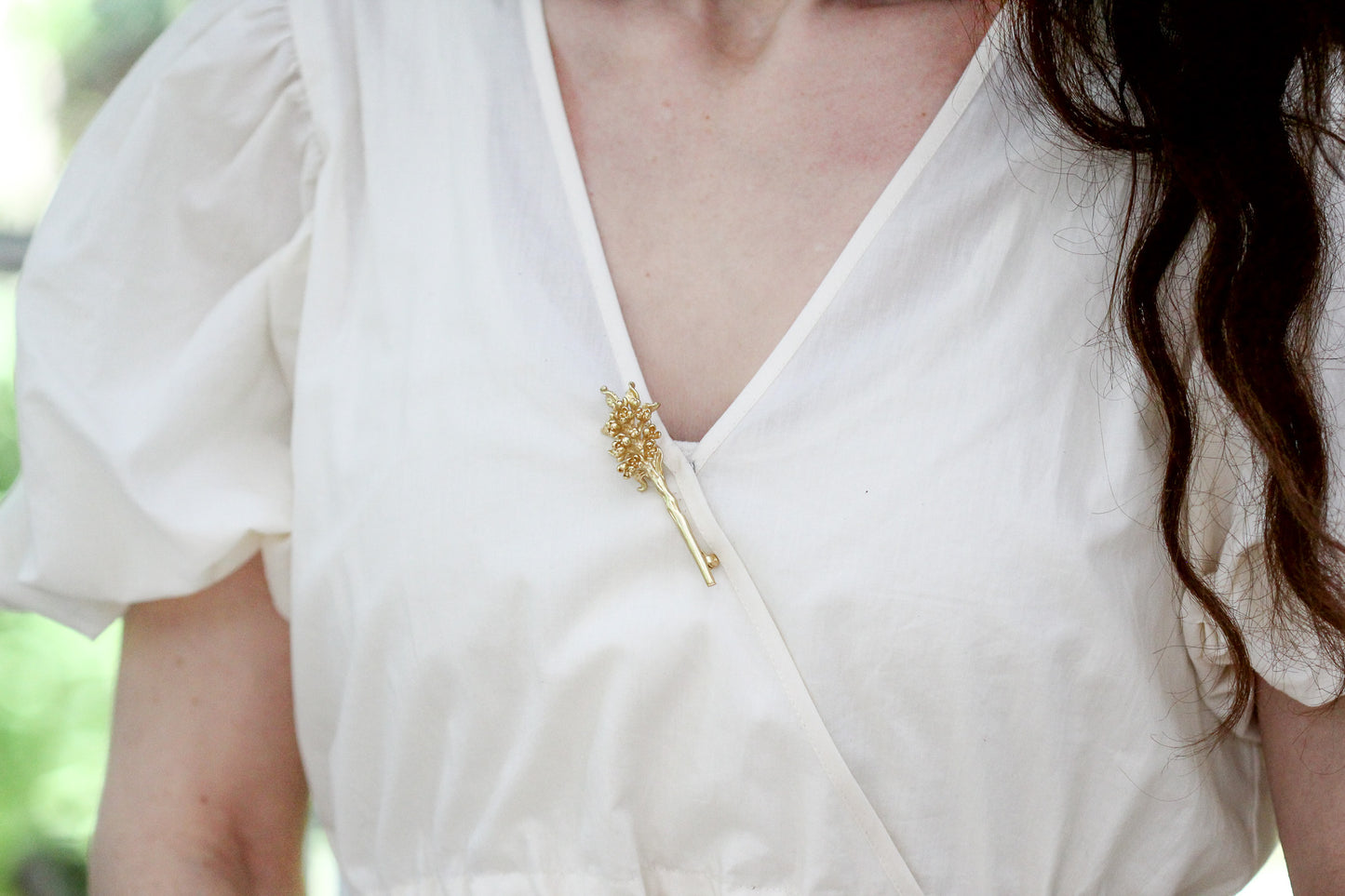 Lilac Floral Brooch