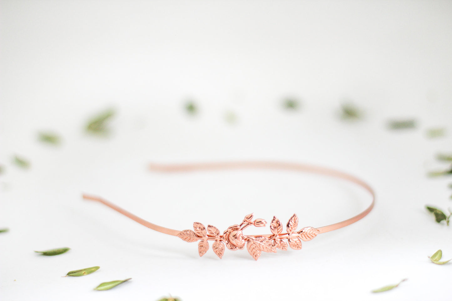 Rose & Leaves Headband