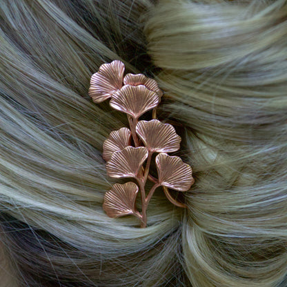 Royal Ginkgo Leaves Hair Prong