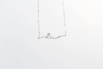Owl Sitting on a Branch Necklace