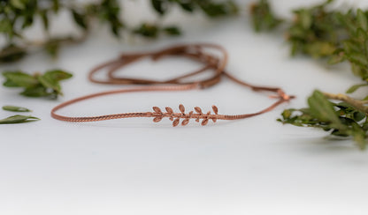 Made to Order * Dainty Olive Branch Hair Chain
