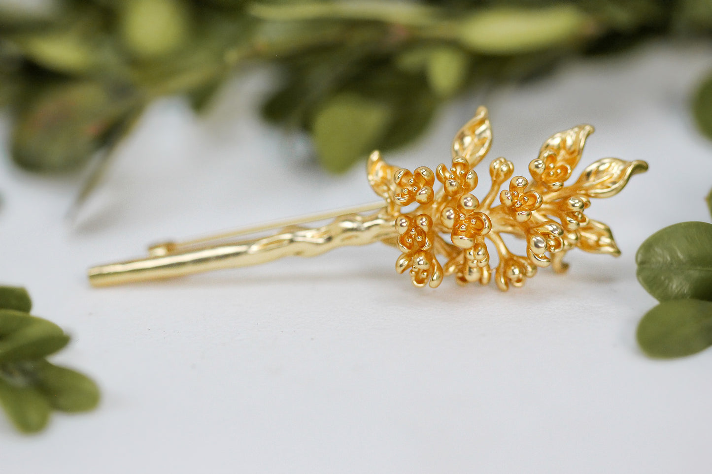 Lilac Floral Brooch